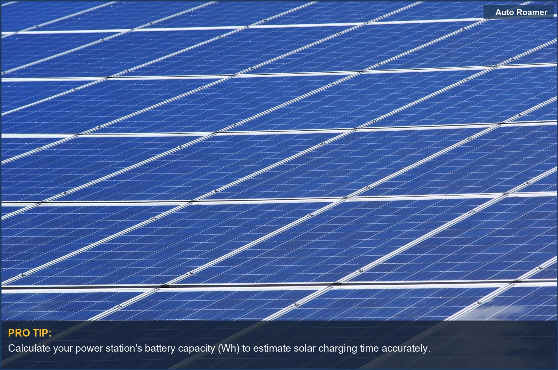 Close-up view of solar panels capturing renewable energy, illustrating solar charging time variables.