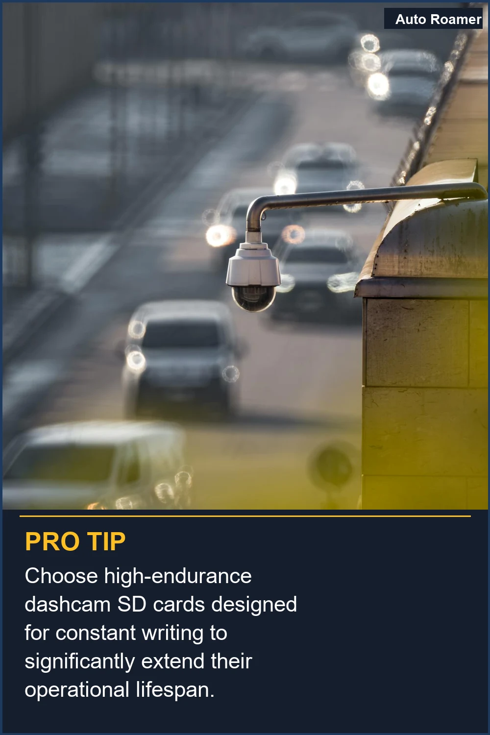 Choose high-endurance dashcam SD cards designed for constant writing to significantly extend their operational lifespan.