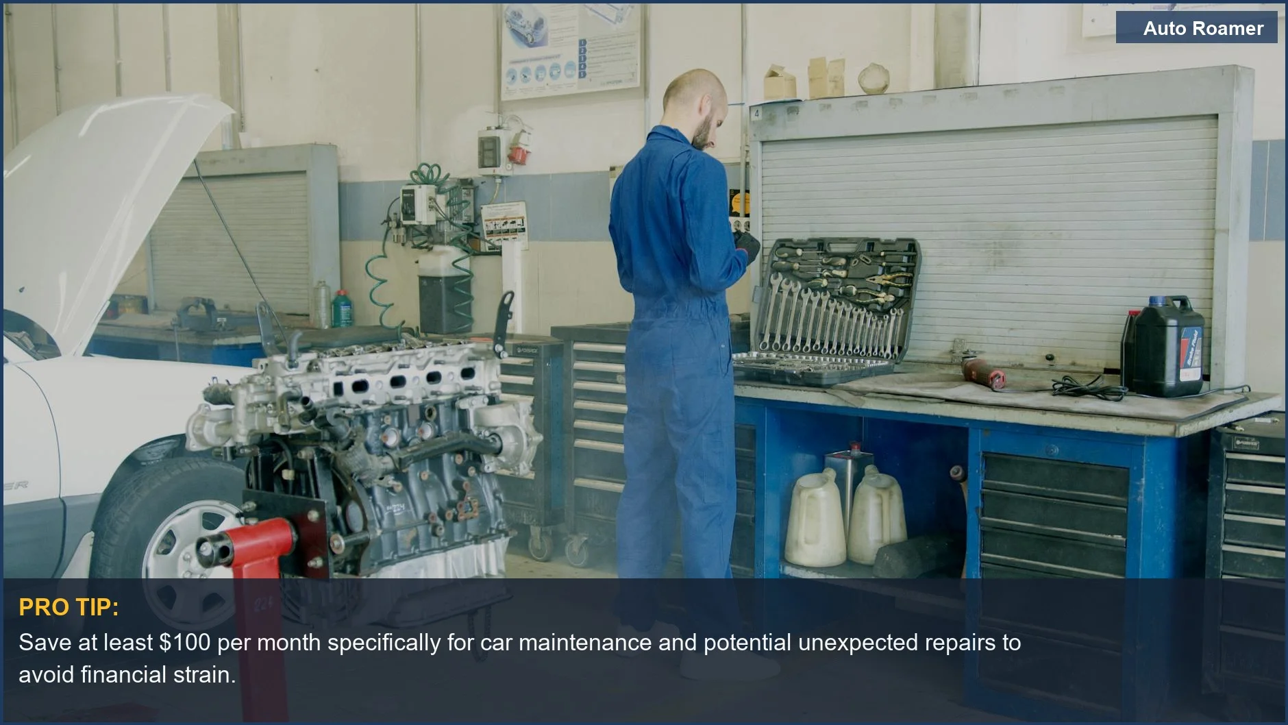 Focused mechanic works on a car engine, illustrating the expertise needed for accurate car maintenance expenses.