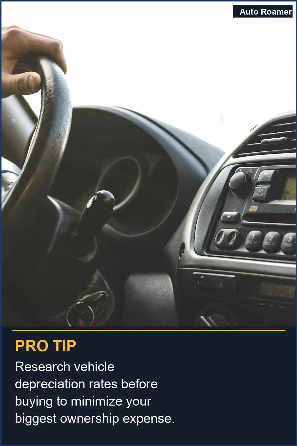 Research vehicle depreciation rates before buying to minimize your biggest ownership expense.