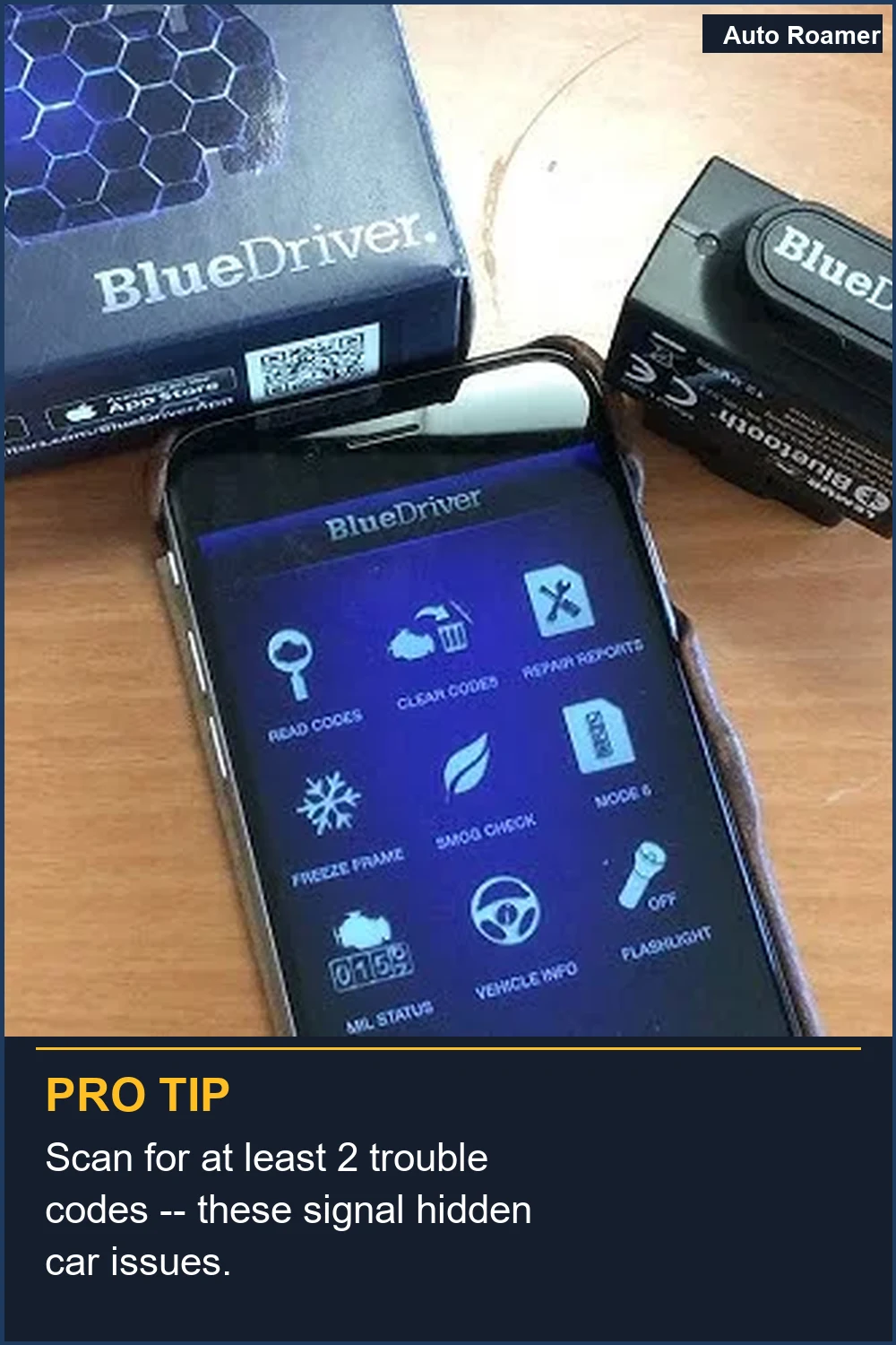 Scan for at least 2 trouble codes -- these signal hidden car issues.