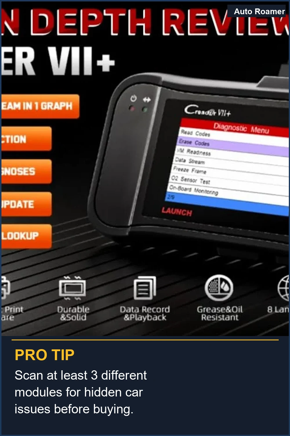 Scan at least 3 different modules for hidden car issues before buying.