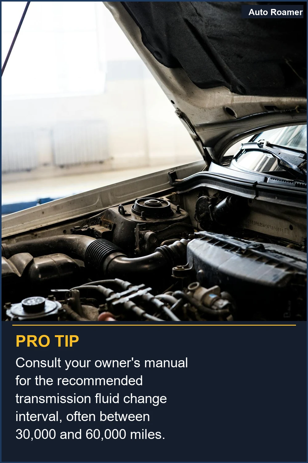 Consulta el manual del propietario para conocer el intervalo recomendado de cambio de líquido de transmisión, a menudo entre 50.000 y 100.000 km.