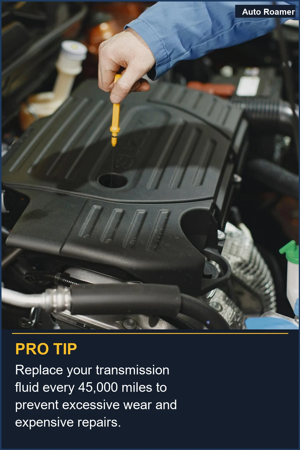 Reemplaza el líquido de transmisión cada 45.000 millas para prevenir un desgaste excesivo y reparaciones costosas.
