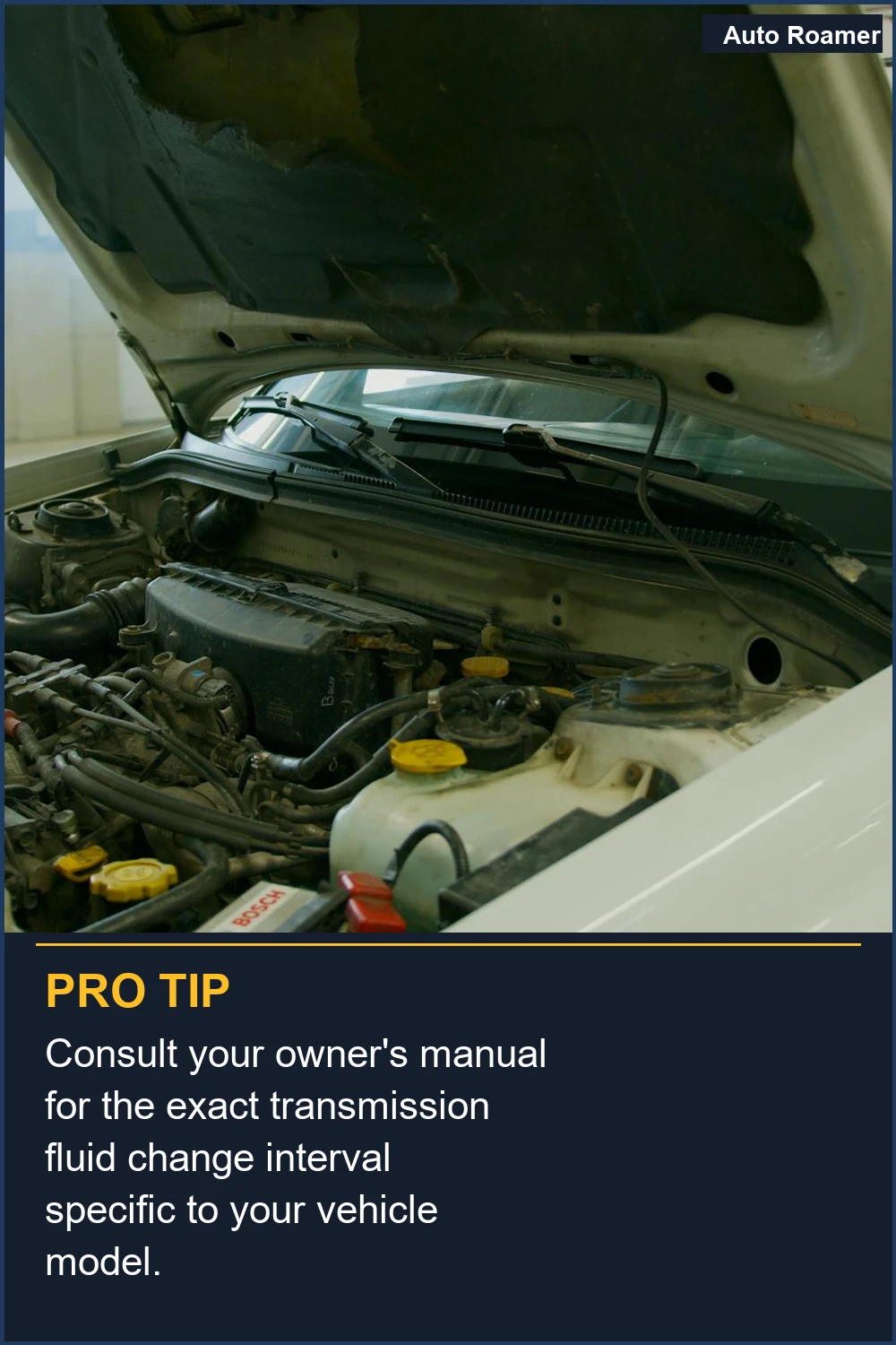 Consulta el manual del propietario para conocer el intervalo exacto de cambio de líquido de transmisión específico para el modelo de tu vehículo.