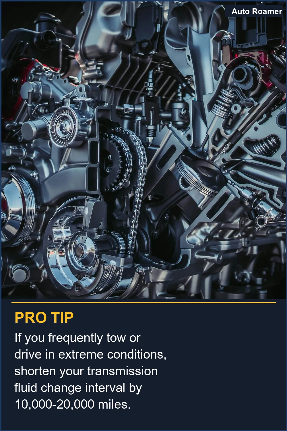 Si remolcas con frecuencia o conduces en condiciones extremas, reduce el intervalo de cambio de líquido de transmisión en 15.000-30.000 km.