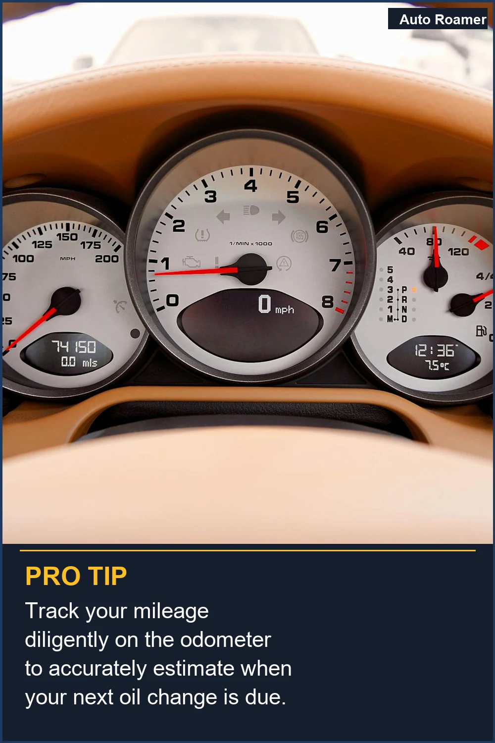 Track your mileage diligently on the odometer to accurately estimate when your next oil change is due.