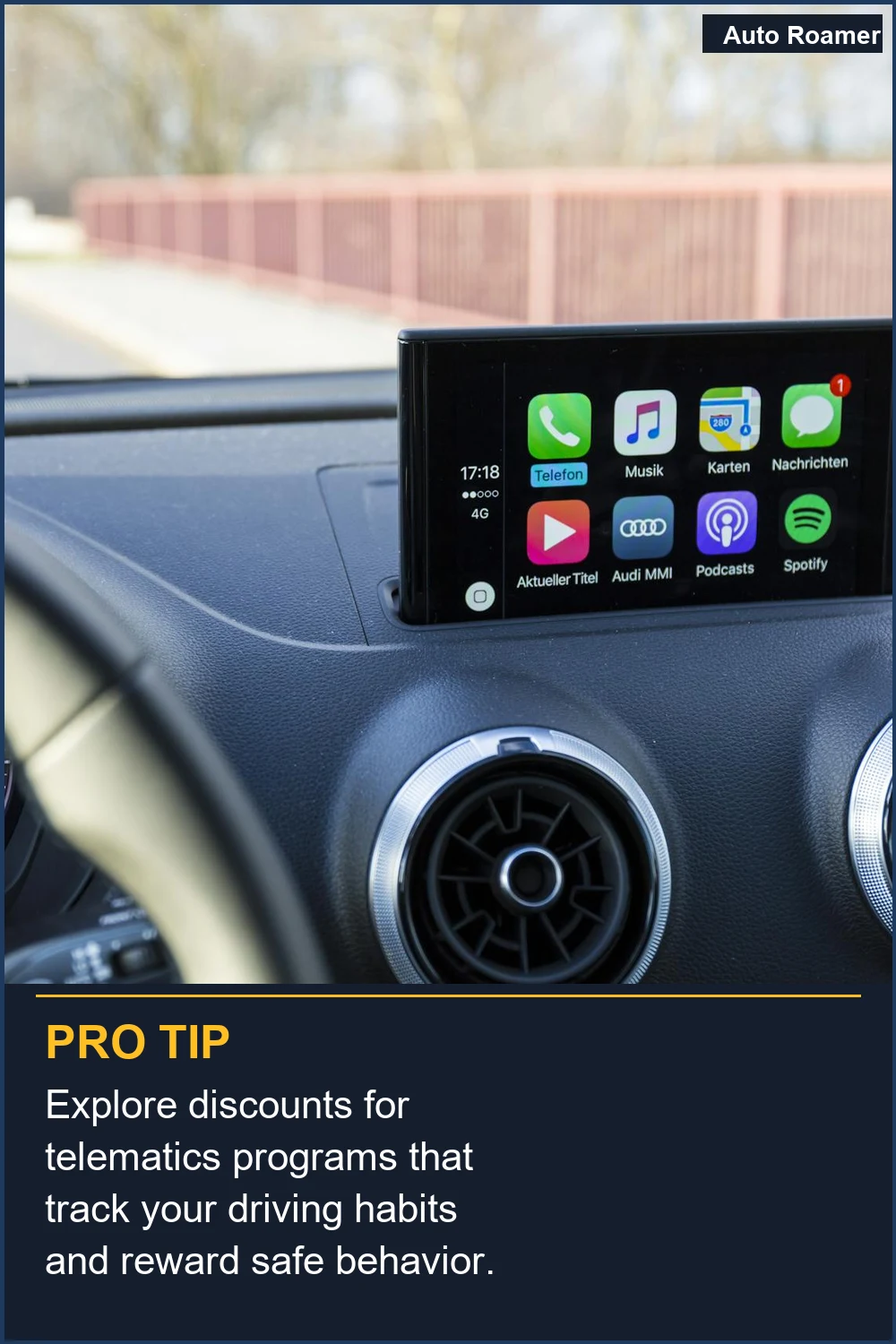 Explore discounts for telematics programs that track your driving habits and reward safe behavior.