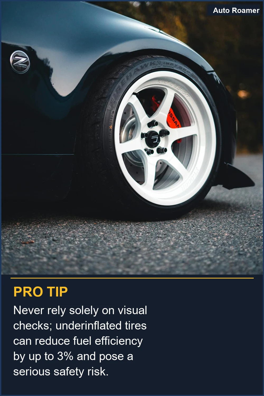 Never rely solely on visual checks; underinflated tires can reduce fuel efficiency by up to 3% and pose a serious safety risk.