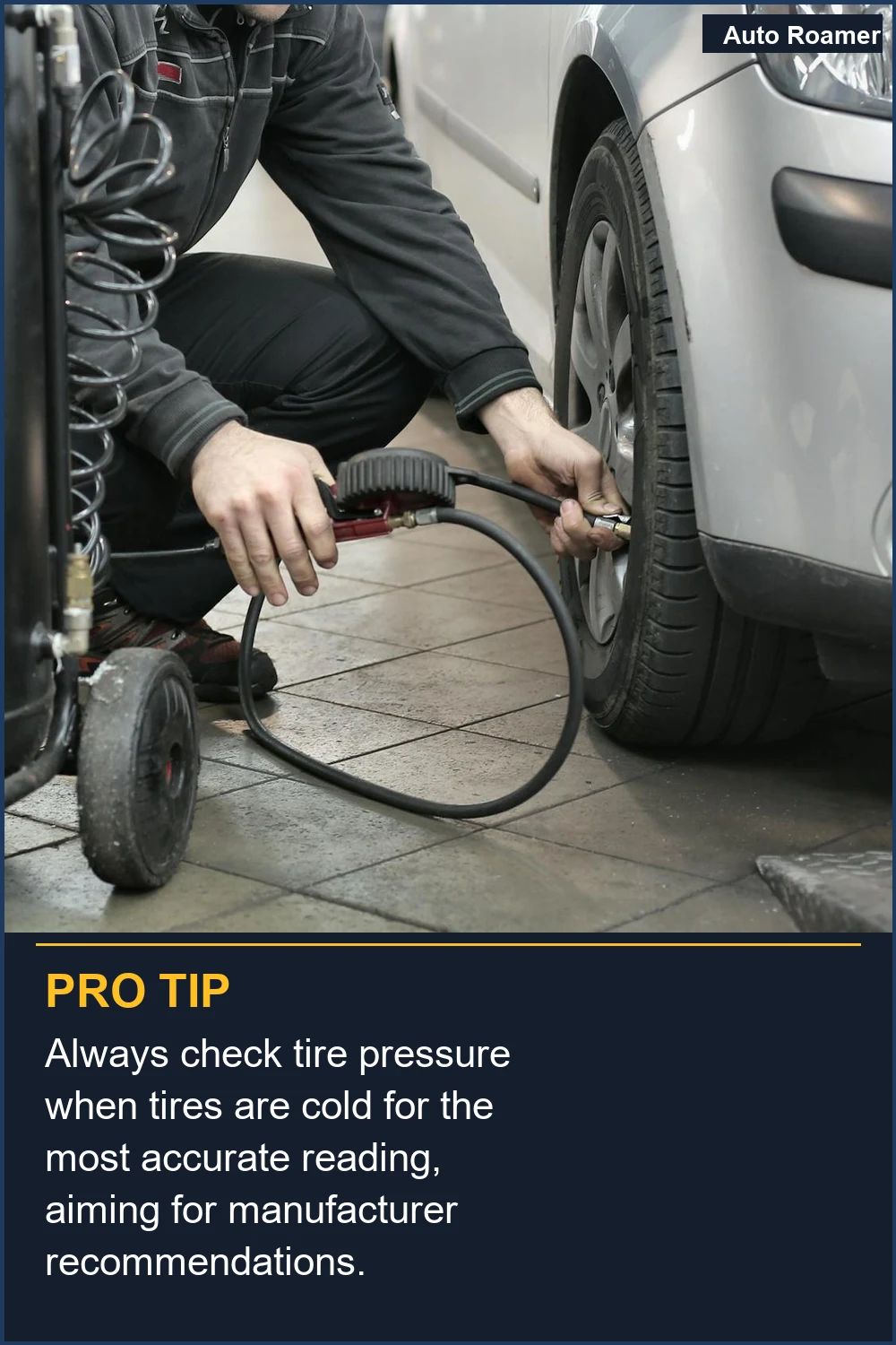 Always check tire pressure when tires are cold for the most accurate reading, aiming for manufacturer recommendations.