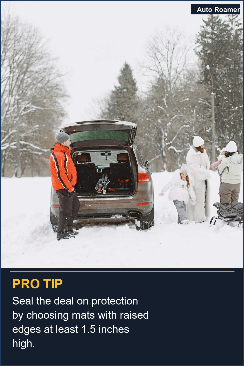 Sella la protección eligiendo alfombrillas con bordes elevados de al menos 4 cm de altura.