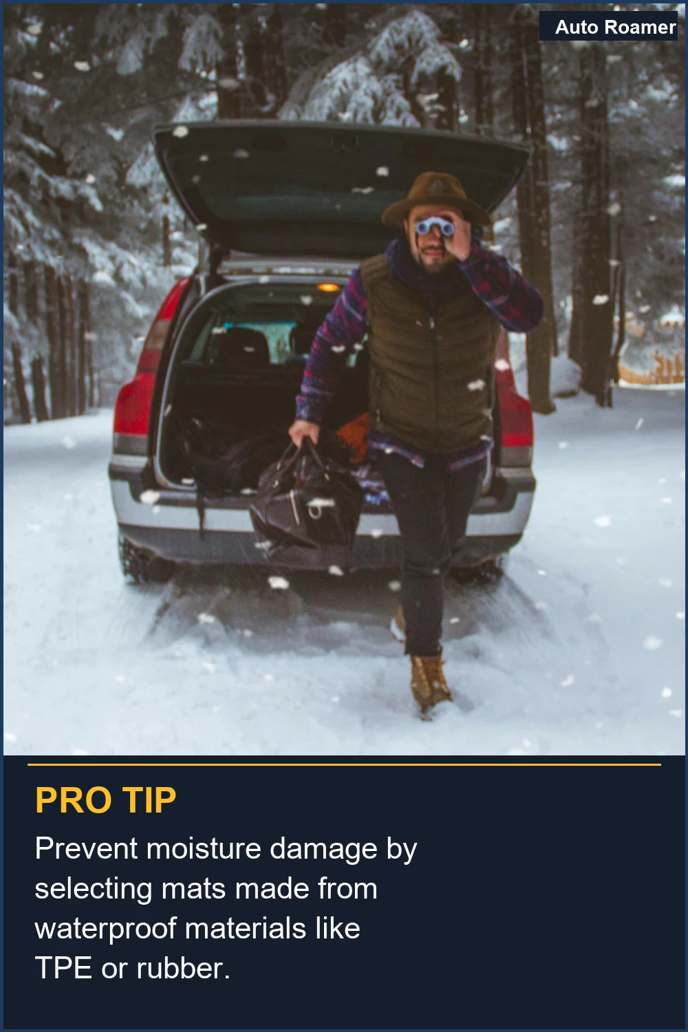 Evita daños por humedad seleccionando alfombrillas hechas de materiales impermeables como TPE o goma.