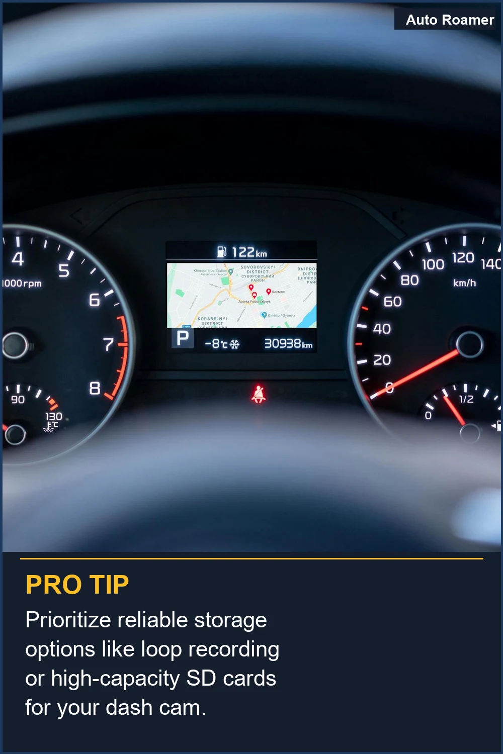 Prioritize reliable storage options like loop recording or high-capacity SD cards for your dash cam.