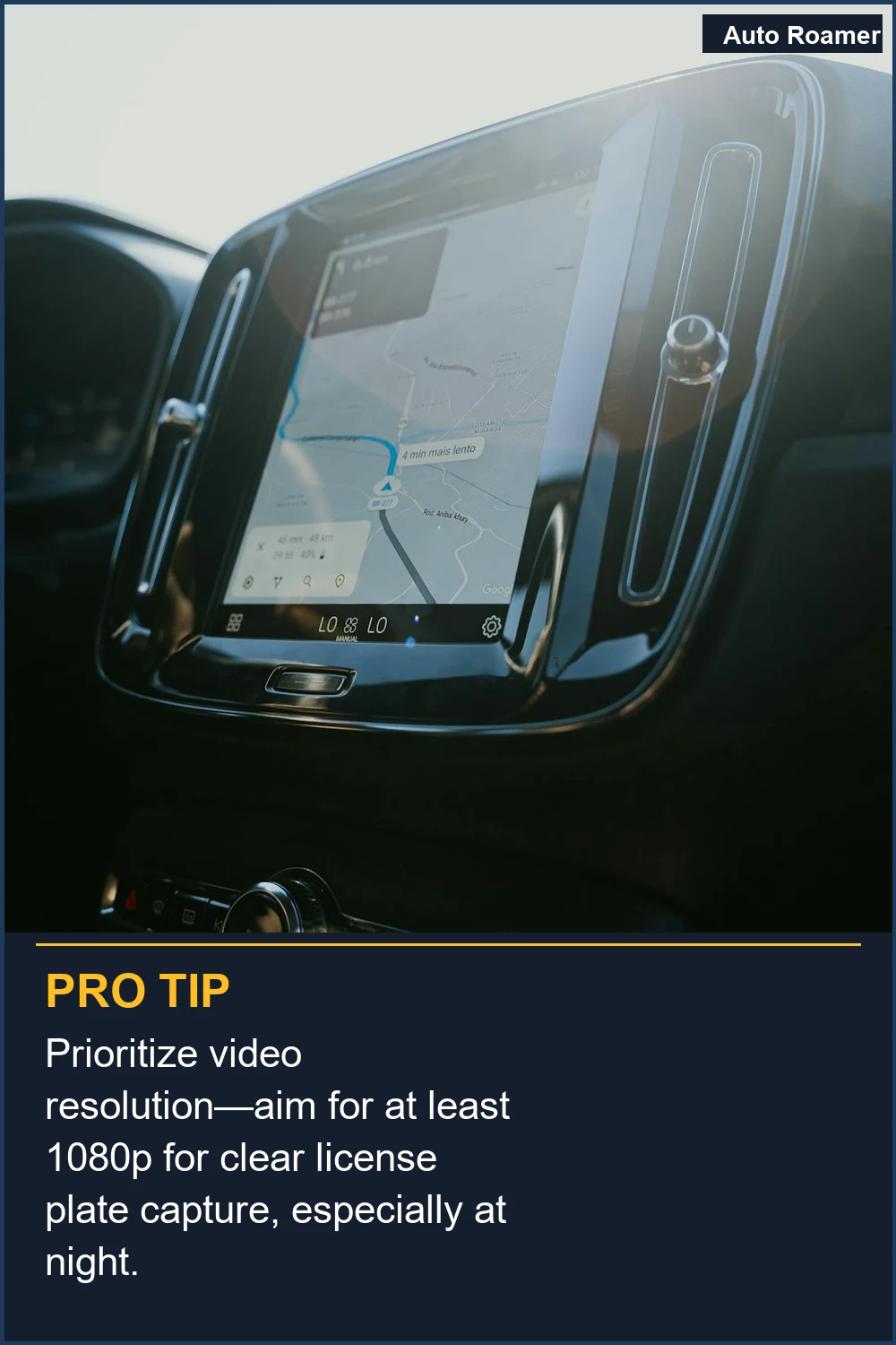 Prioritize video resolution--aim for at least 1080p for clear license plate capture, especially at night.
