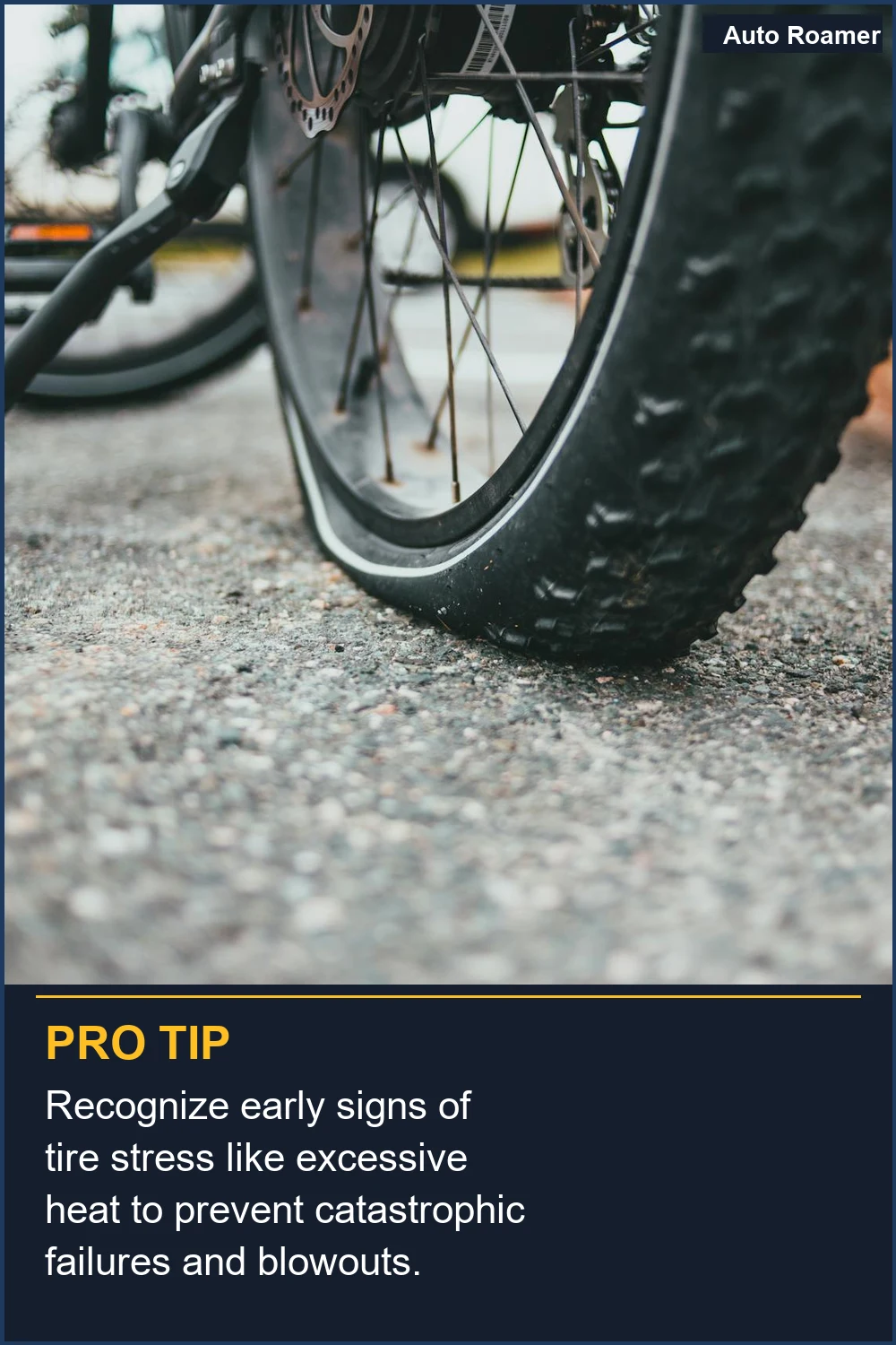 Recognize early signs of tire stress like excessive heat to prevent catastrophic failures and blowouts.