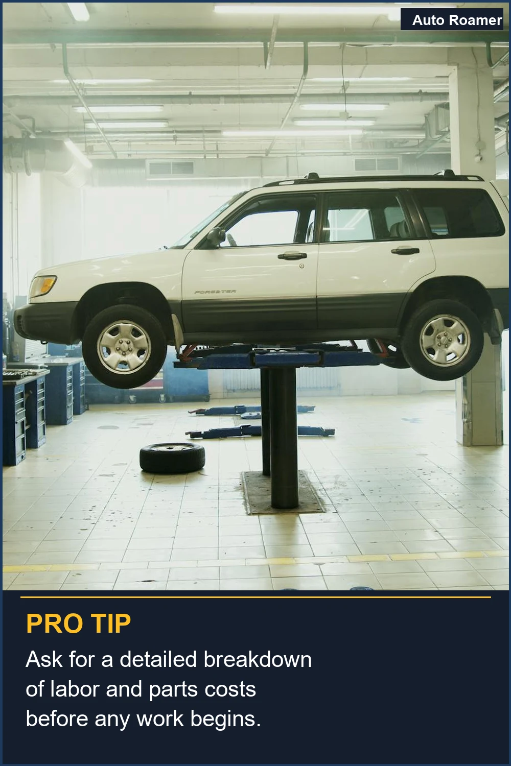 Ask for a detailed breakdown of labor and parts costs before any work begins.