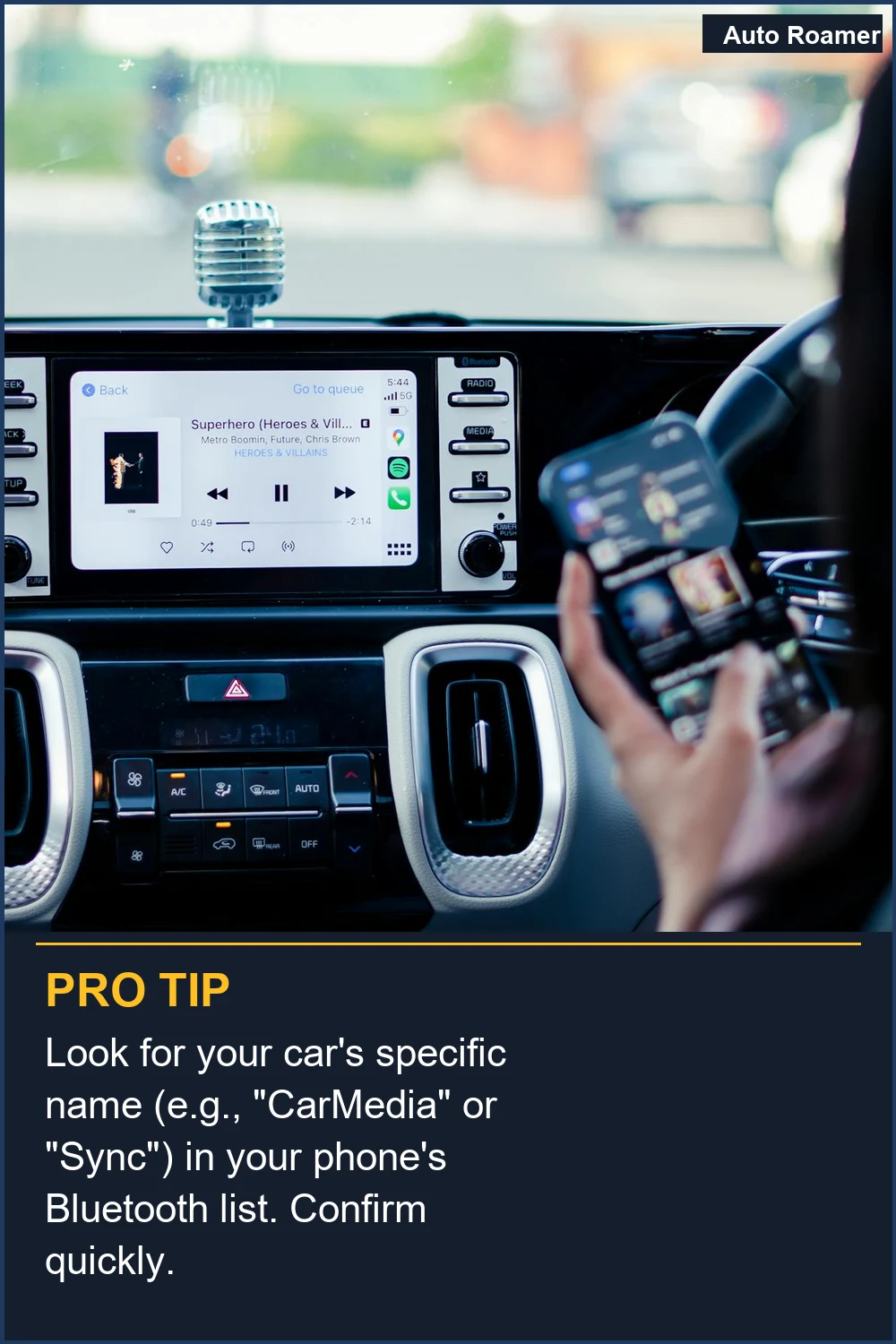 Look for your car's specific name (e.g., 