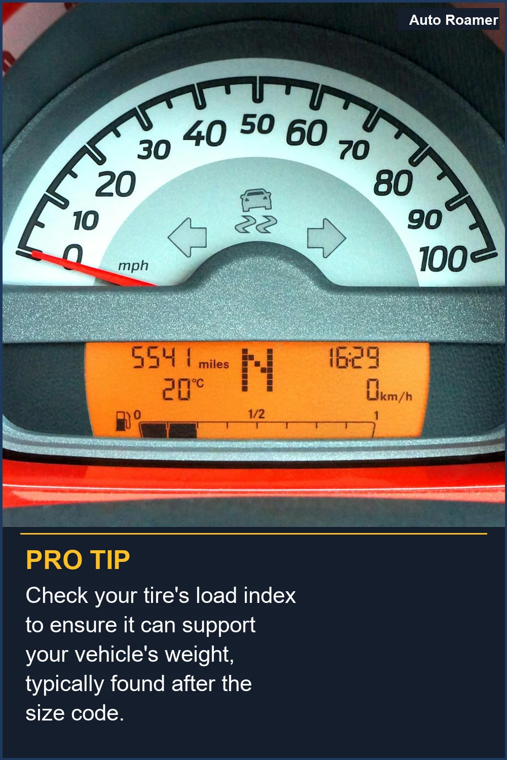 Check your tire's load index to ensure it can support your vehicle's weight, typically found after the size code.