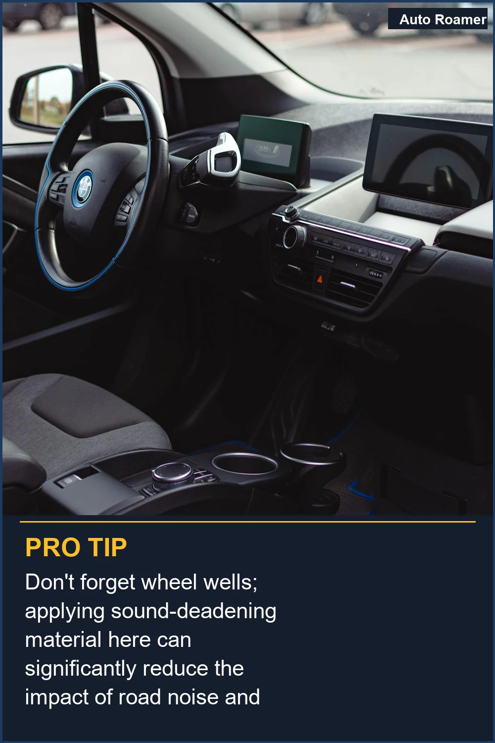 Don't forget wheel wells; applying sound-deadening material here can significantly reduce the impact of road noise and tire sounds.