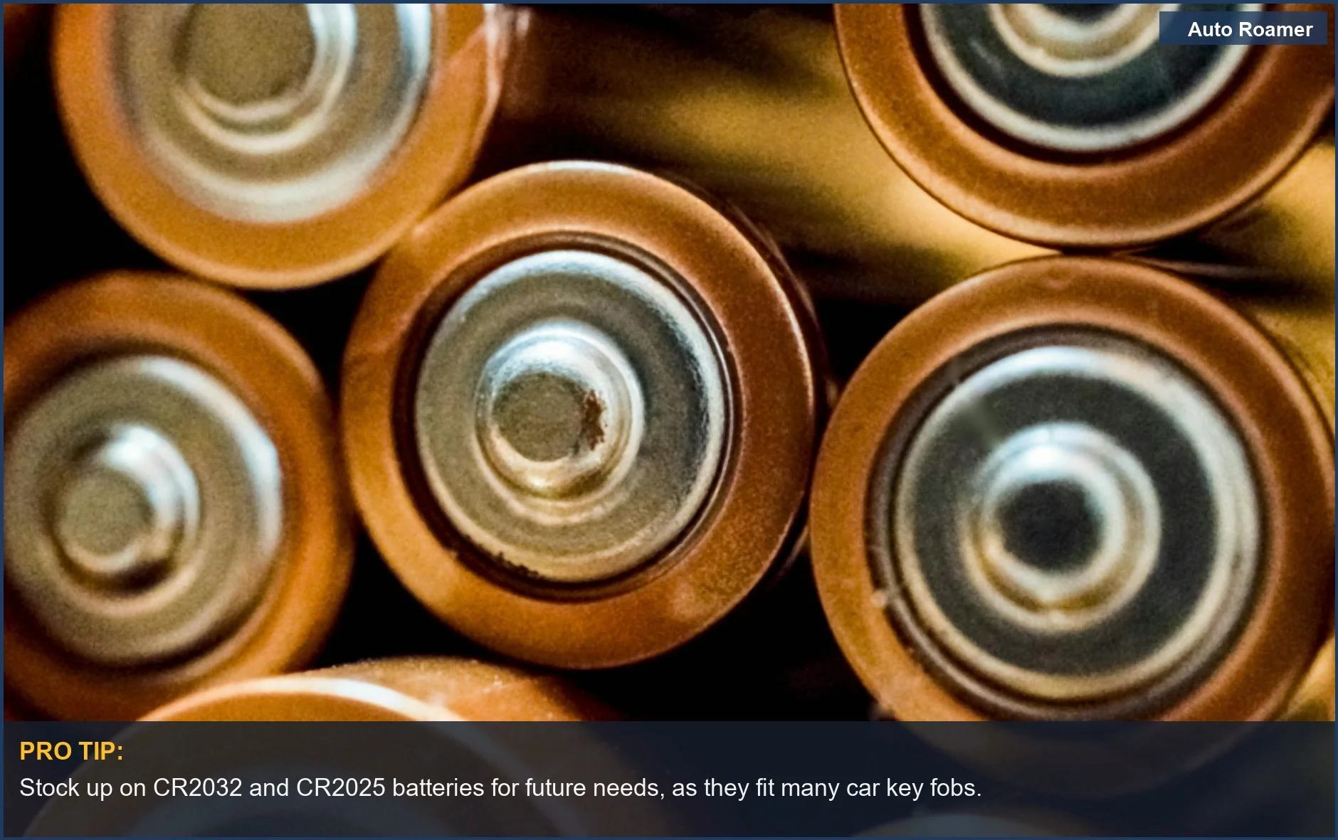 Group of cylindrical lithium coin cell batteries used in electronics