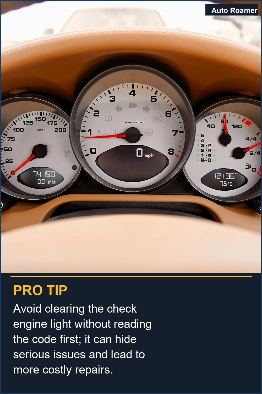 Avoid clearing the check engine light without reading the code first; it can hide serious issues and lead to more costly repairs.