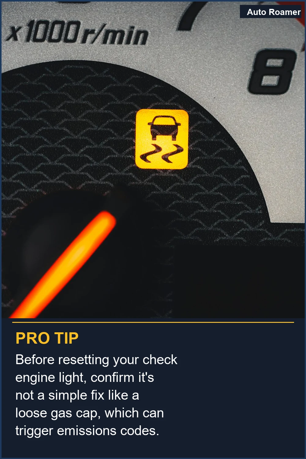 Before resetting your check engine light, confirm it's not a simple fix like a loose gas cap, which can trigger emissions codes.