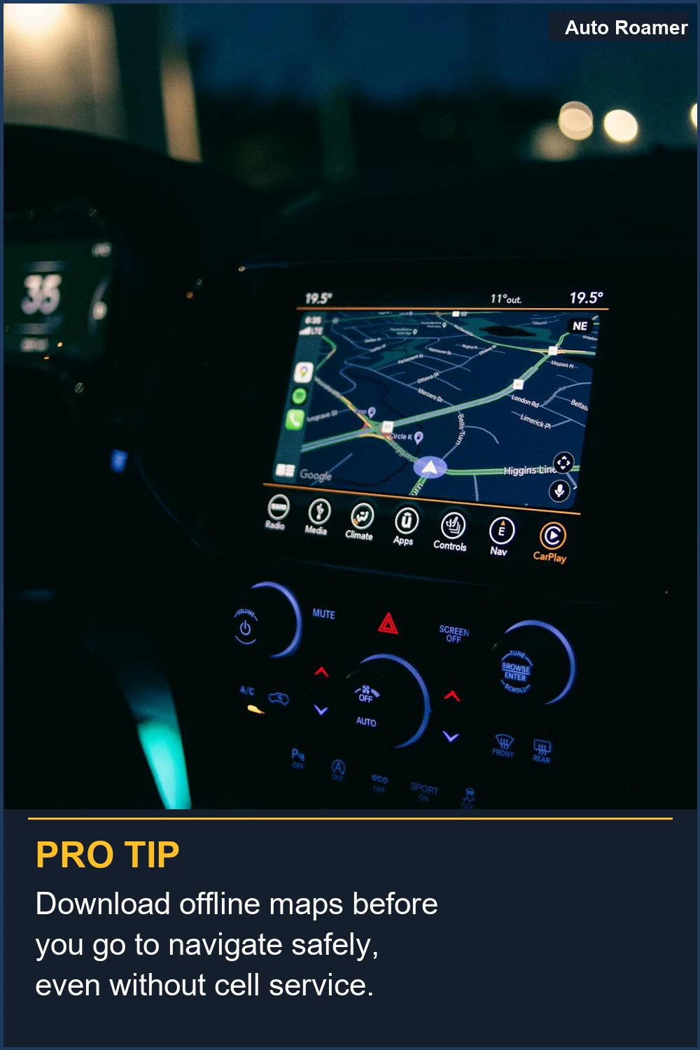 Download offline maps before you go to navigate safely, even without cell service.