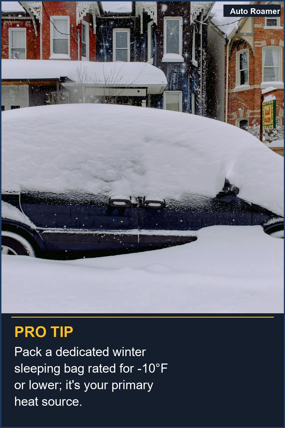 Pack a dedicated winter sleeping bag rated for -10°F or lower; it's your primary heat source.