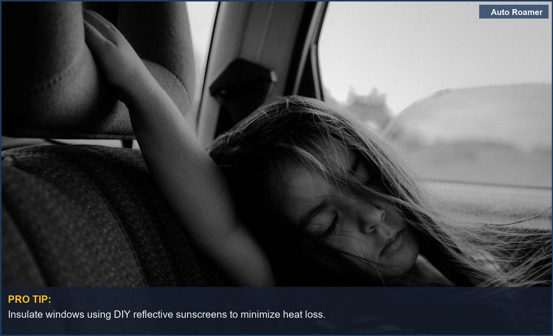 Young girl sleeping peacefully in a car seat, conveying tranquility during car sleep.