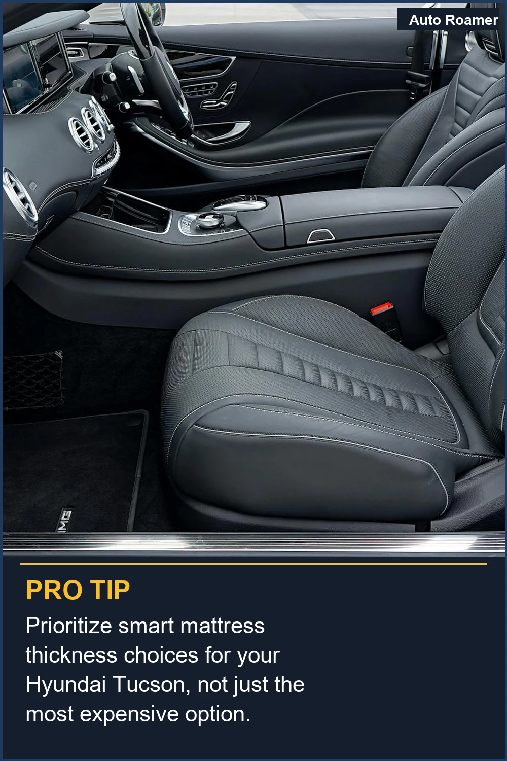 Prioritize smart mattress thickness choices for your Hyundai Tucson, not just the most expensive option.