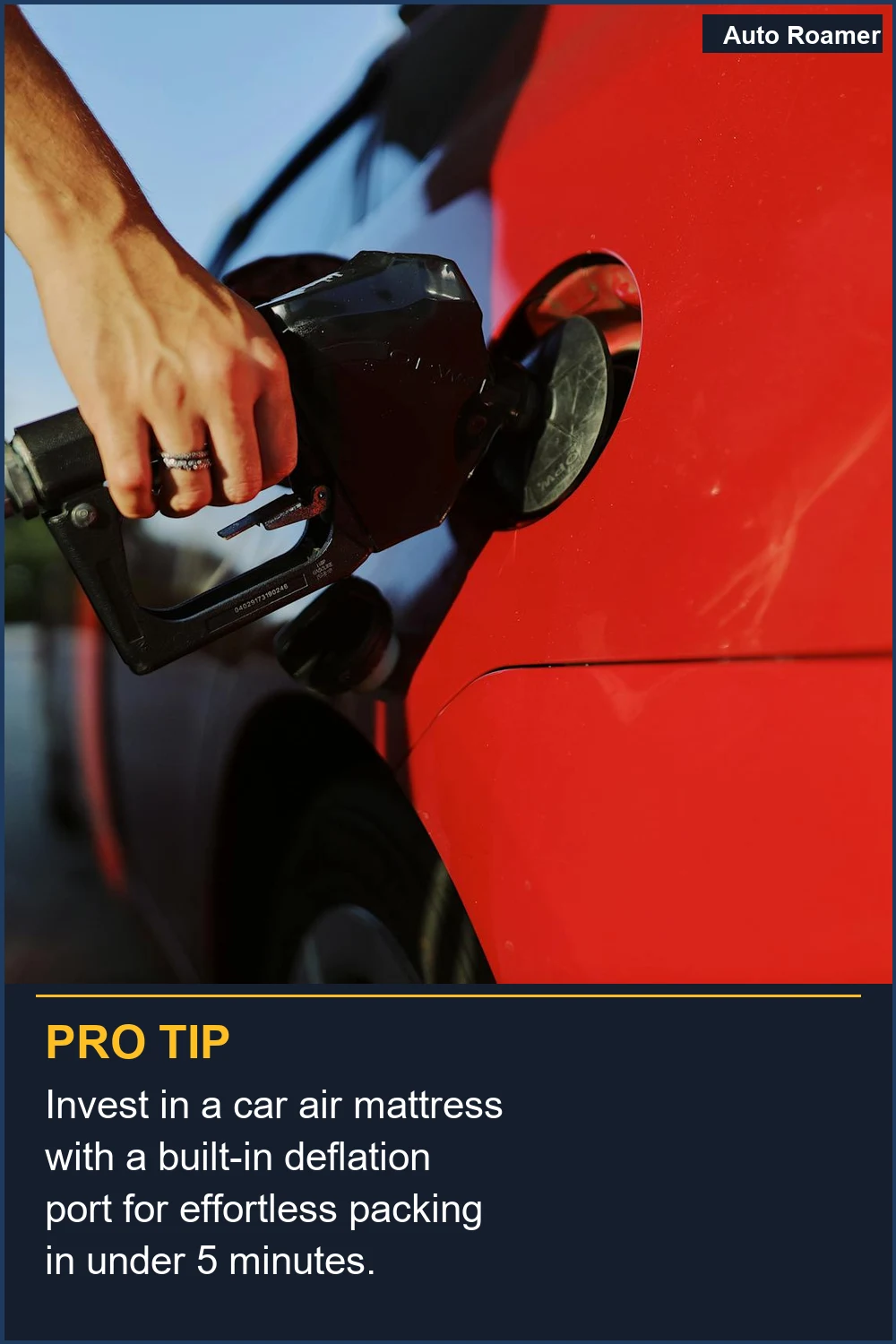 Invest in a car air mattress with a built-in deflation port for effortless packing in under 5 minutes.