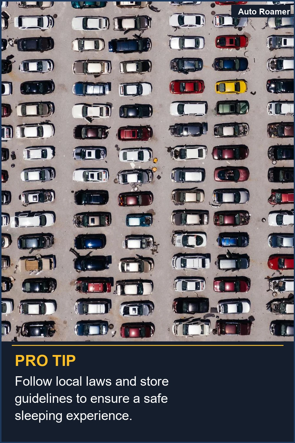 Follow local laws and store guidelines to ensure a safe sleeping experience.