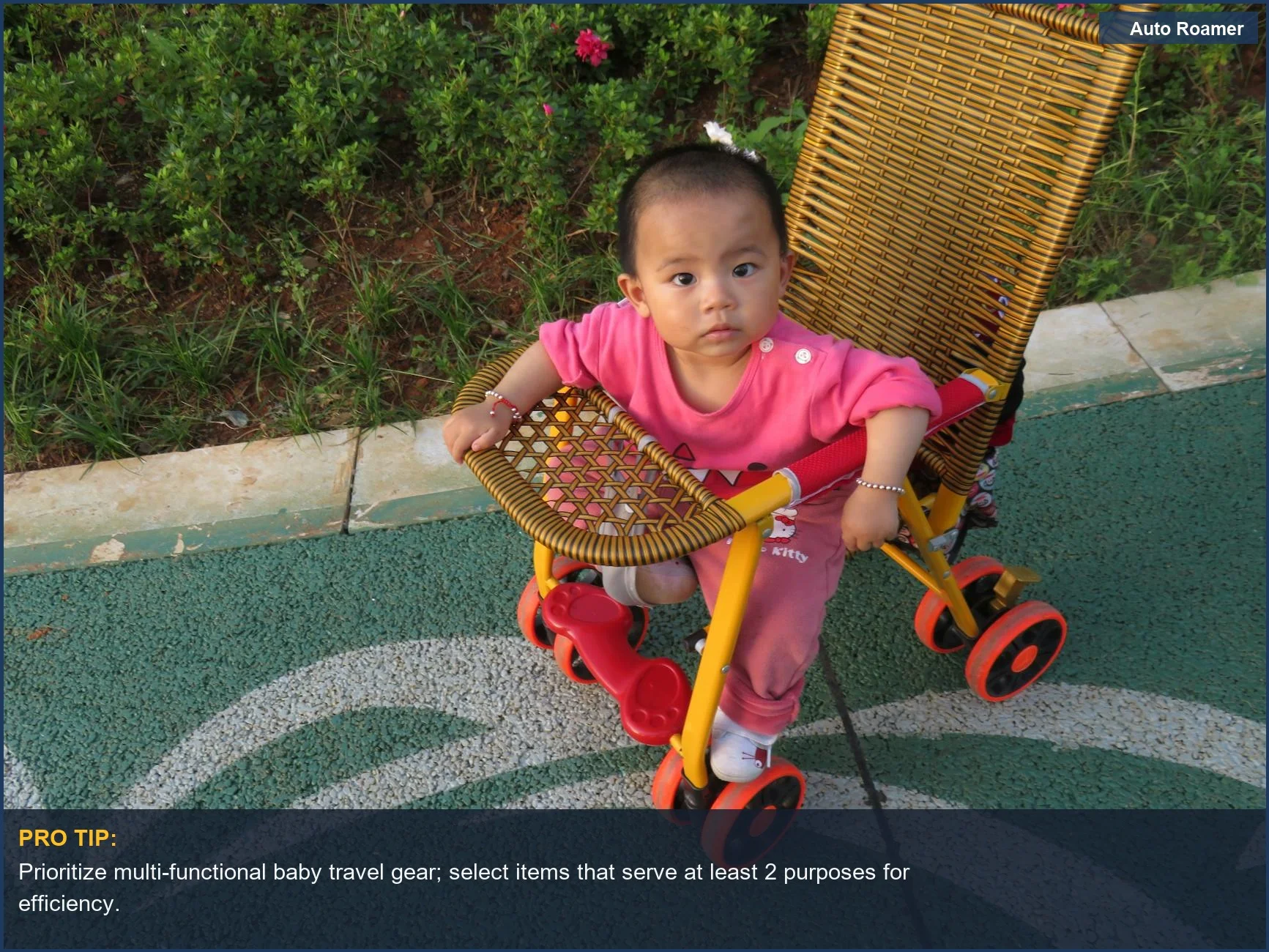 Adorable baby enjoying a sunny day in a portable stroller, symbolizing the benefits of thoughtful baby travel gear.