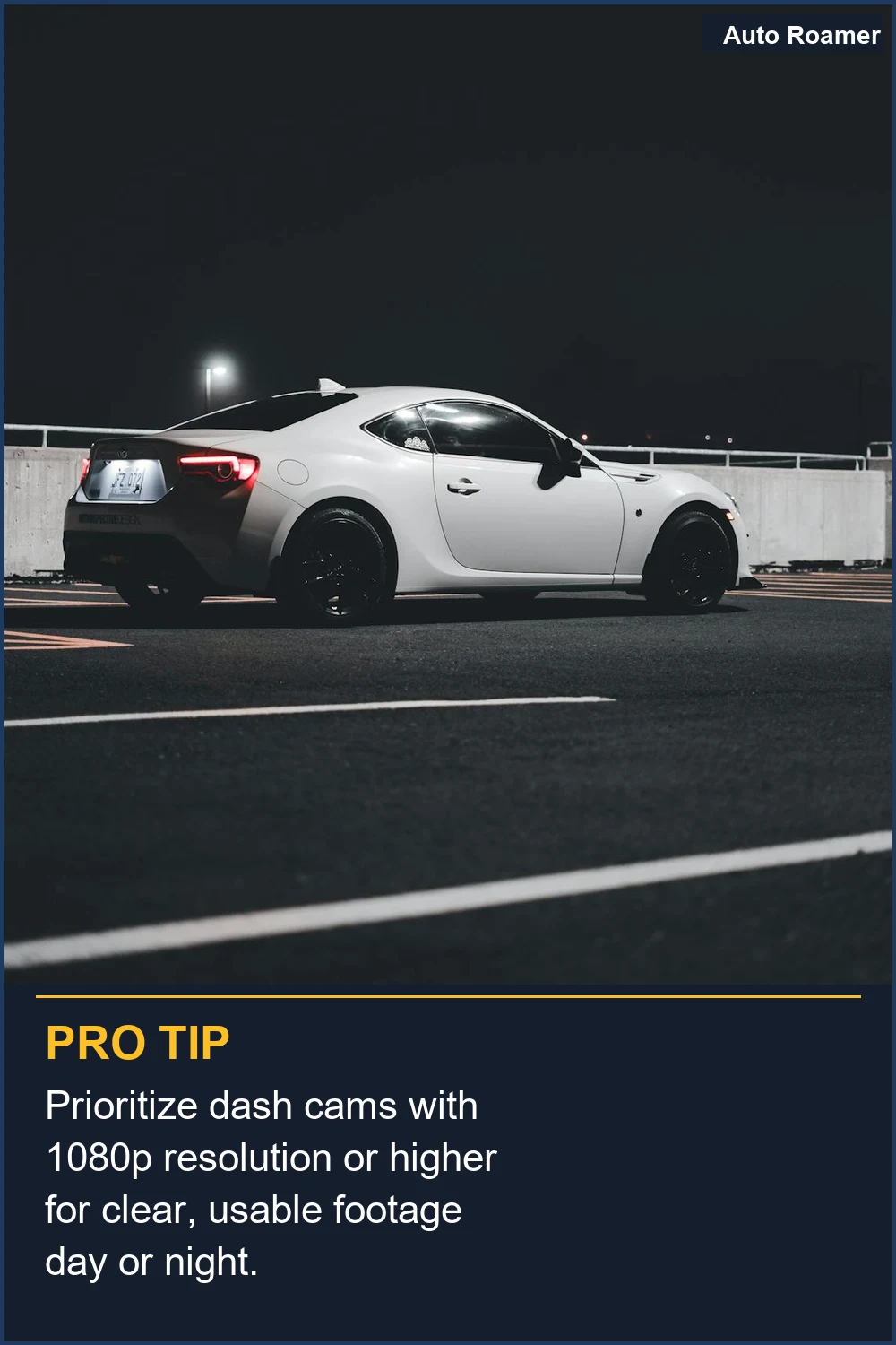 Prioritize dash cams with 1080p resolution or higher for clear, usable footage day or night.
