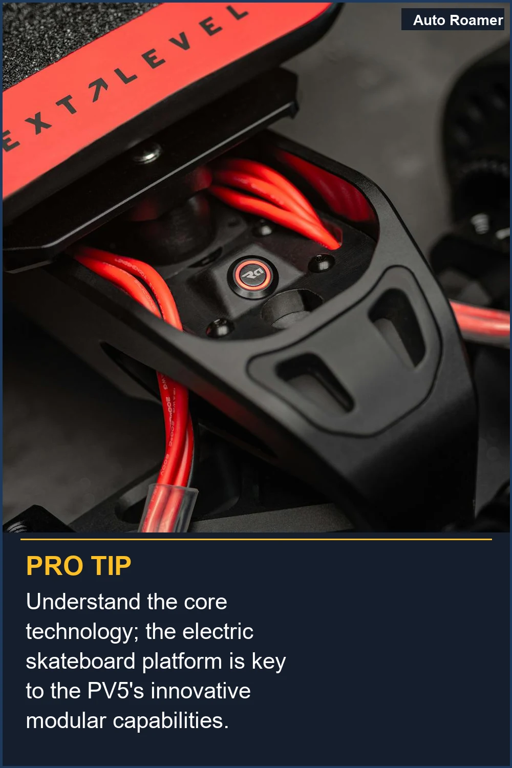 Comprende la tecnología central; la plataforma de skateboard eléctrico es clave para las innovadoras capacidades modulares del PV5.