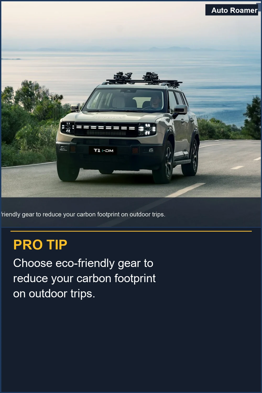 Choose eco-friendly gear to reduce your carbon footprint on outdoor trips.