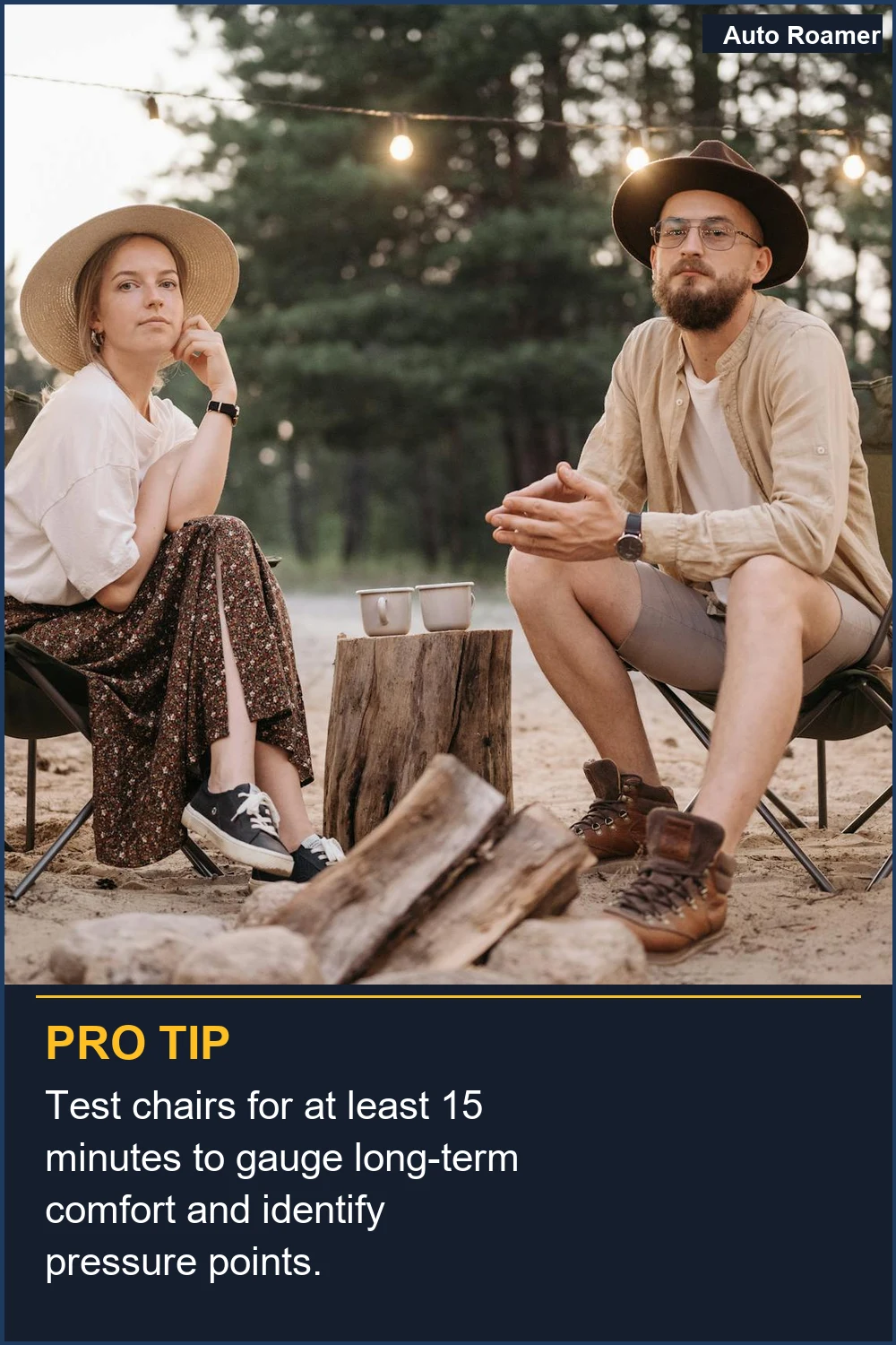 Test chairs for at least 15 minutes to gauge long-term comfort and identify pressure points.