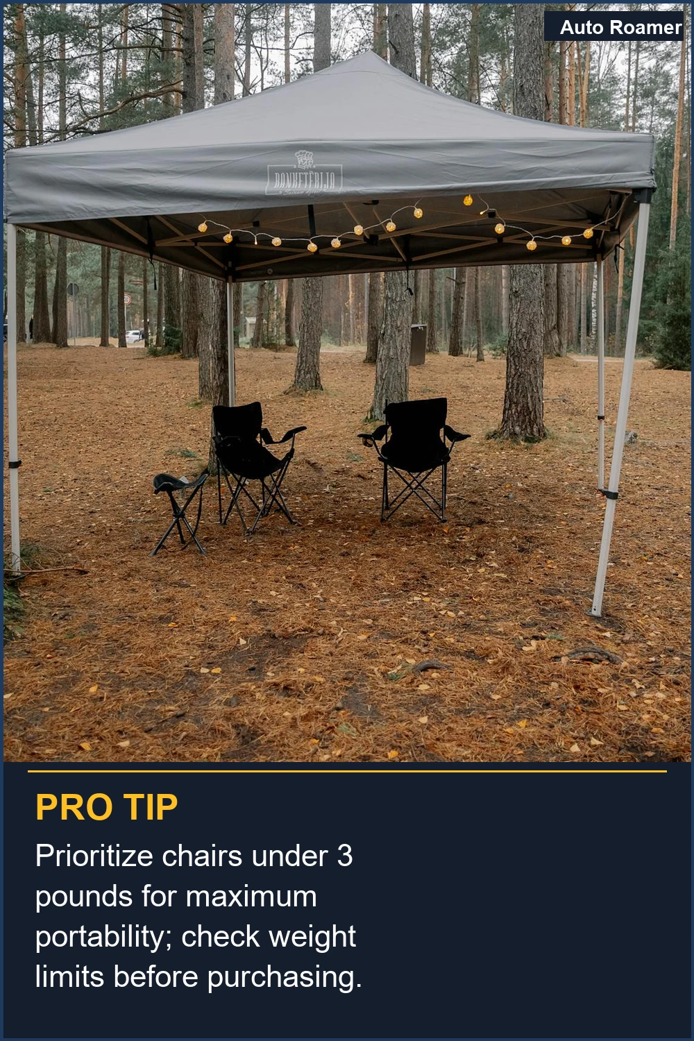 Prioritize chairs under 3 pounds for maximum portability; check weight limits before purchasing.