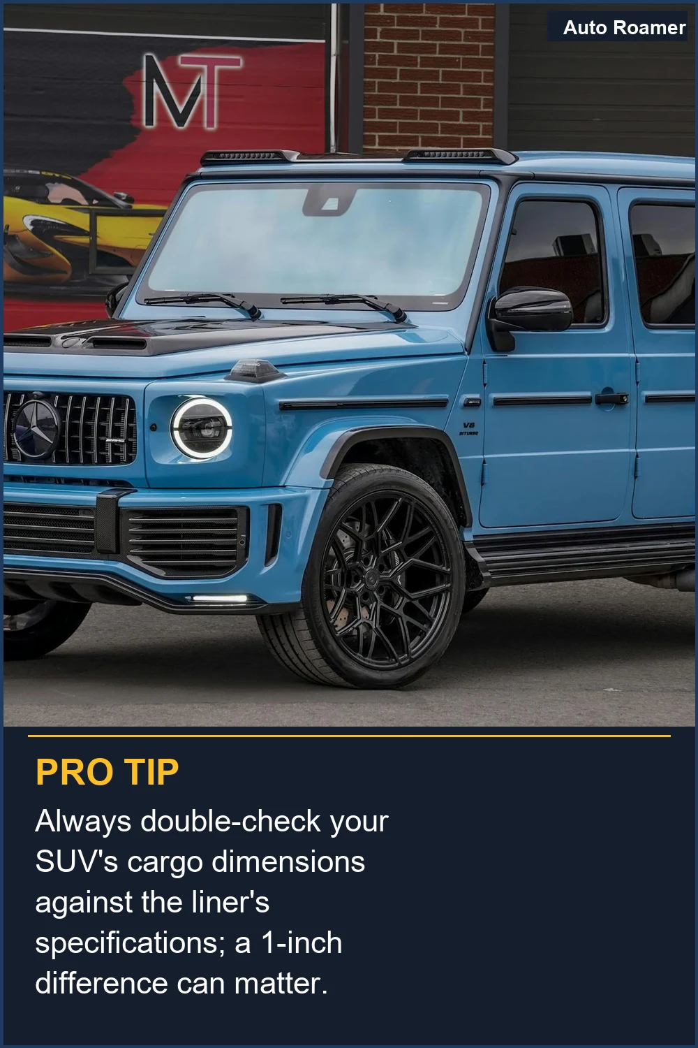 Always double-check your SUV's cargo dimensions against the liner's specifications; a 1-inch difference can matter.