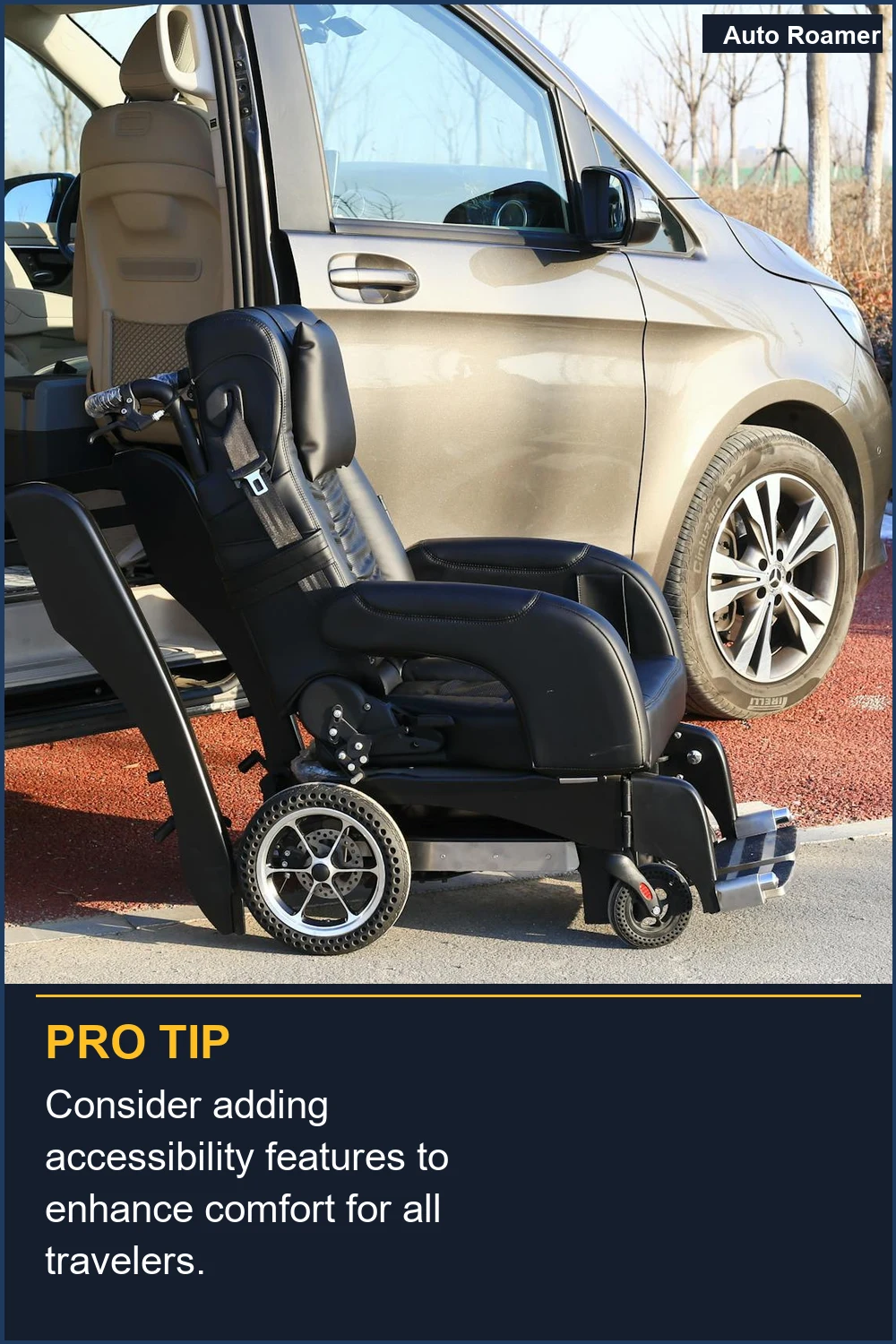 Consider adding accessibility features to enhance comfort for all travelers.