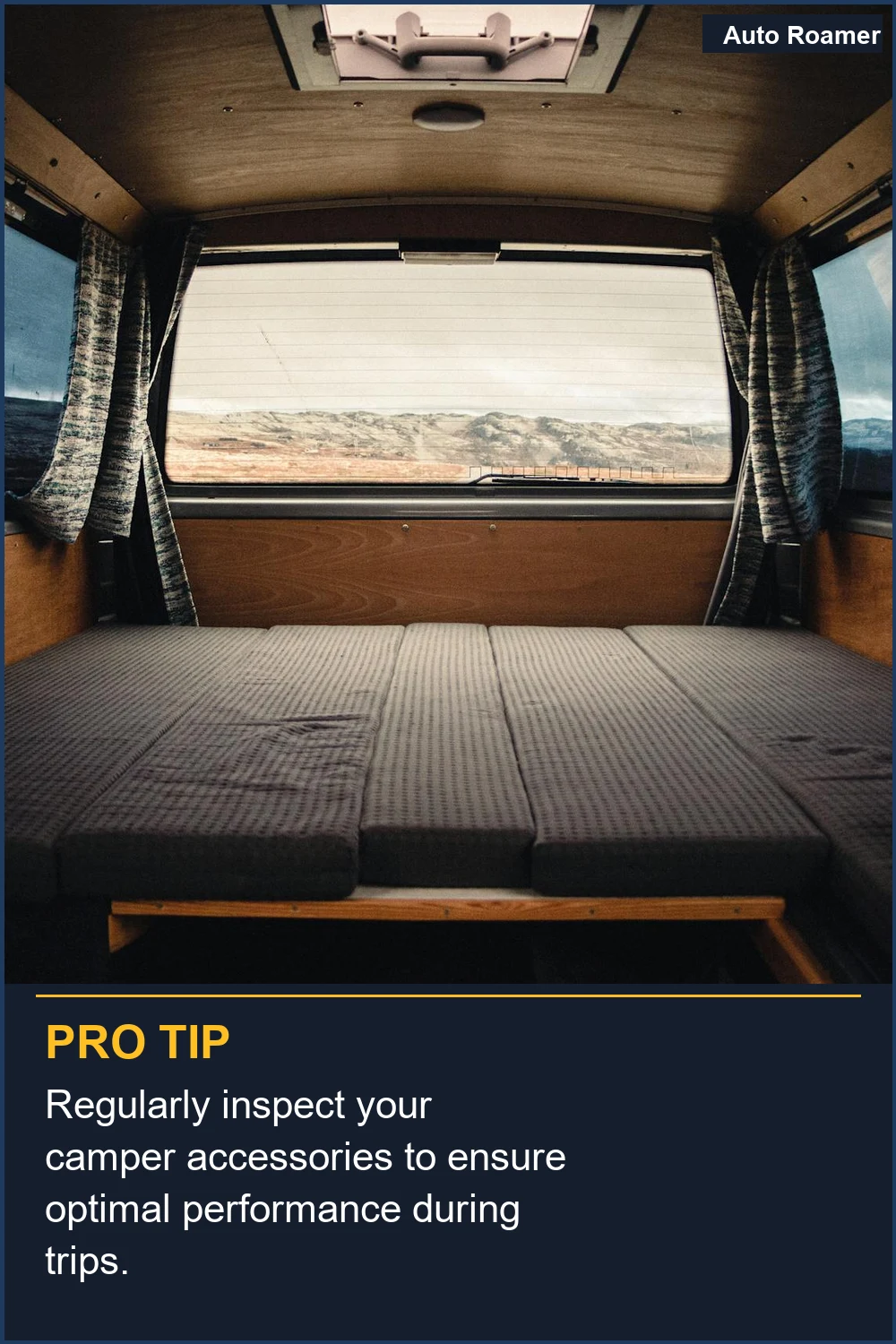 Regularly inspect your camper accessories to ensure optimal performance during trips.