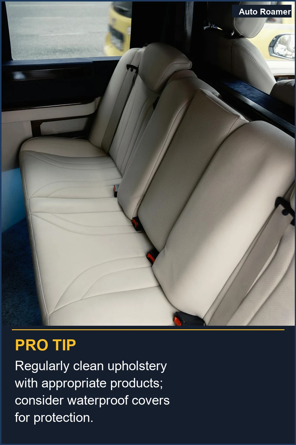 Regularly clean upholstery with appropriate products; consider waterproof covers for protection.