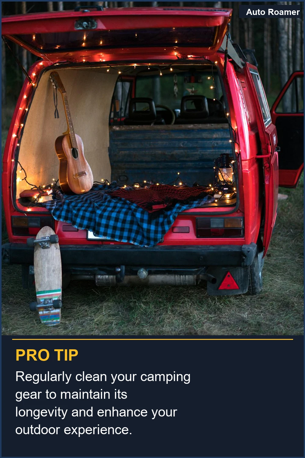 Regularly clean your camping gear to maintain its longevity and enhance your outdoor experience.