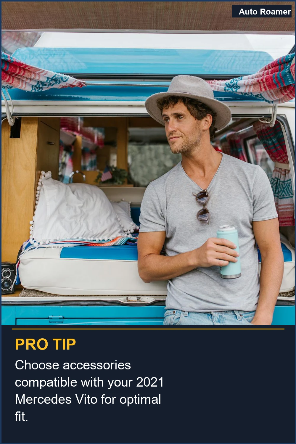 Choose accessories compatible with your 2021 Mercedes Vito for optimal fit.