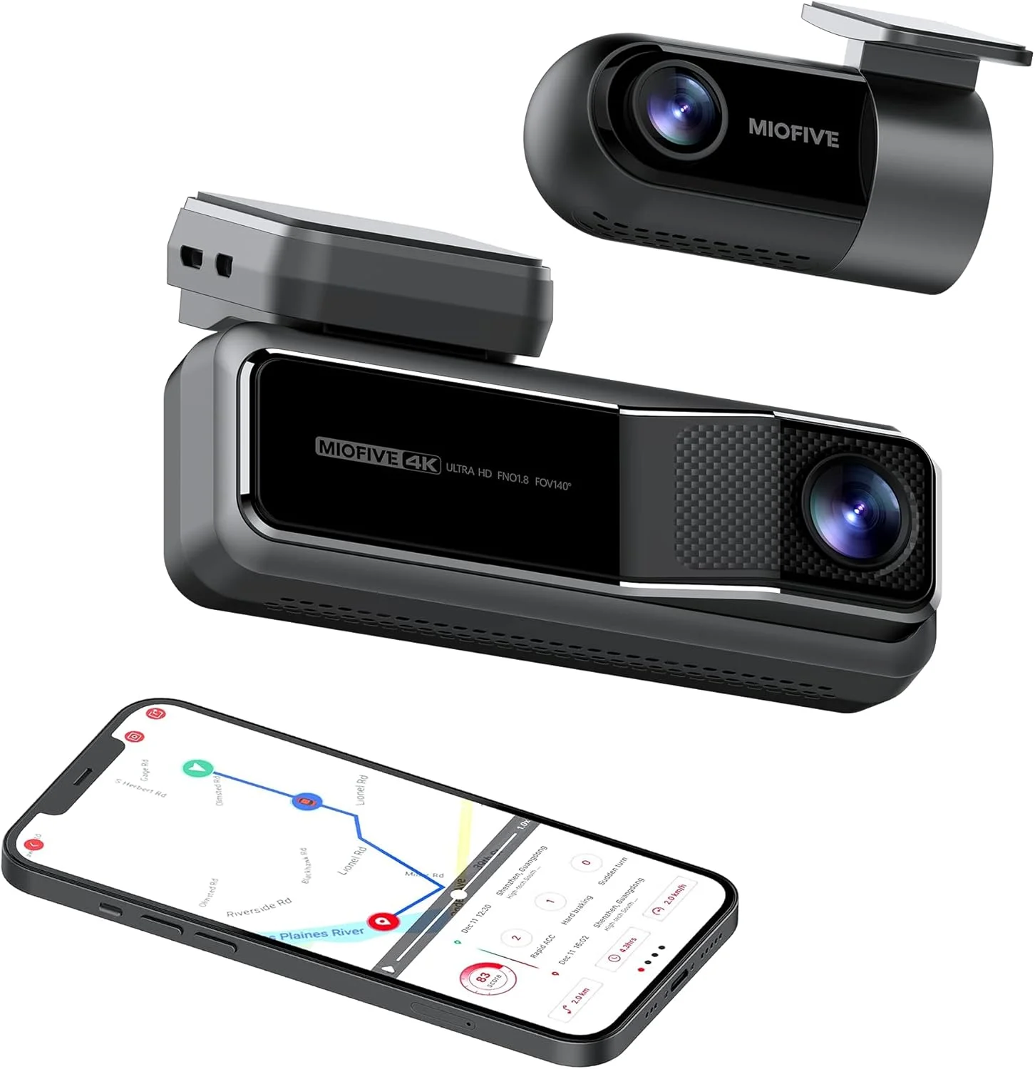 Miofive 4K dash cam