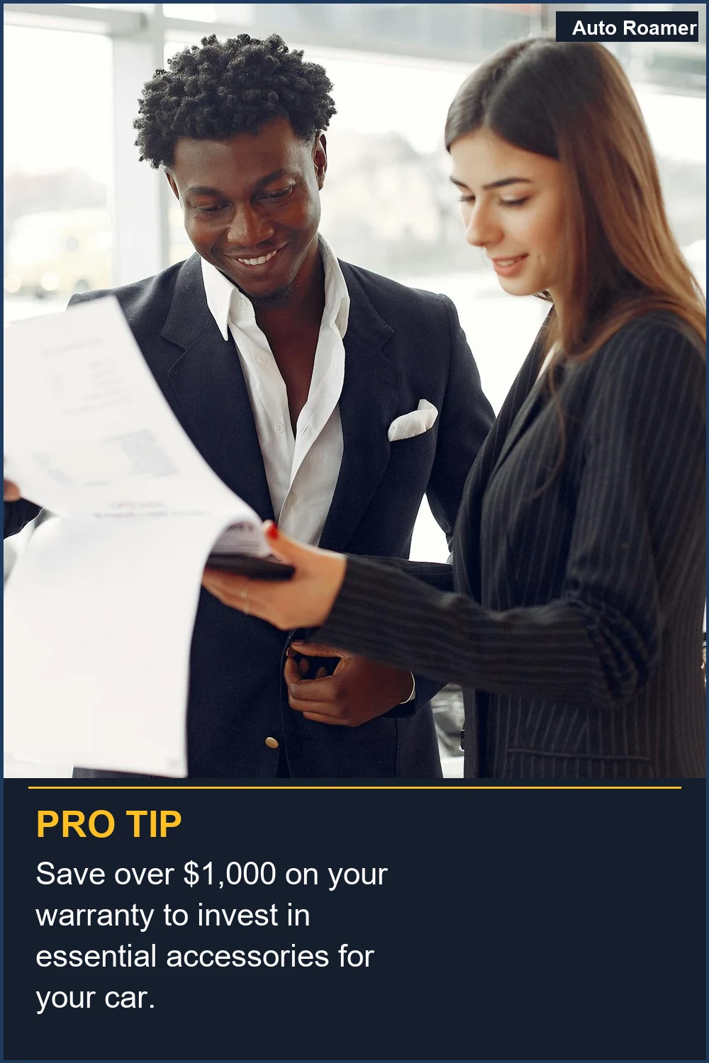 Save over $1,000 on your warranty to invest in essential accessories for your car.