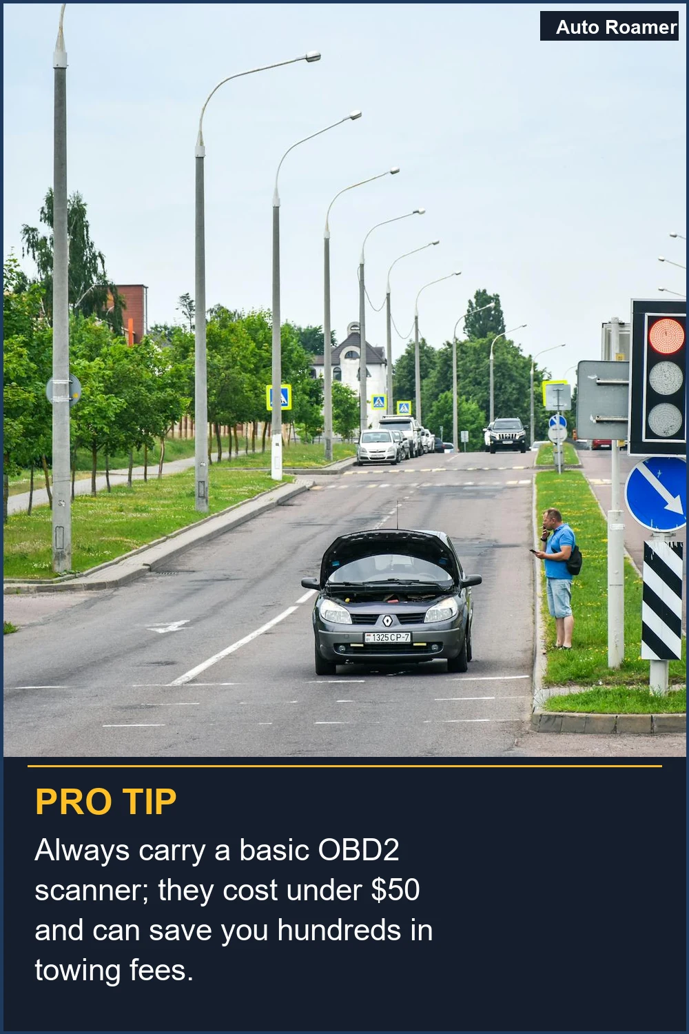 Lleva siempre un escáner OBD2 básico; cuestan menos de $50 y pueden ahorrarte cientos en tarifas de remolque.