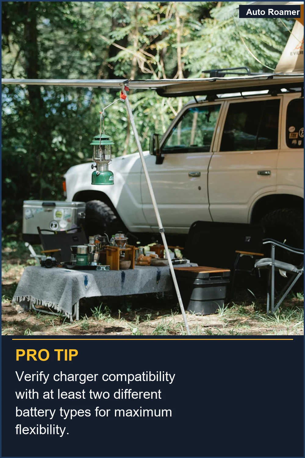 Verify charger compatibility with at least two different battery types for maximum flexibility.