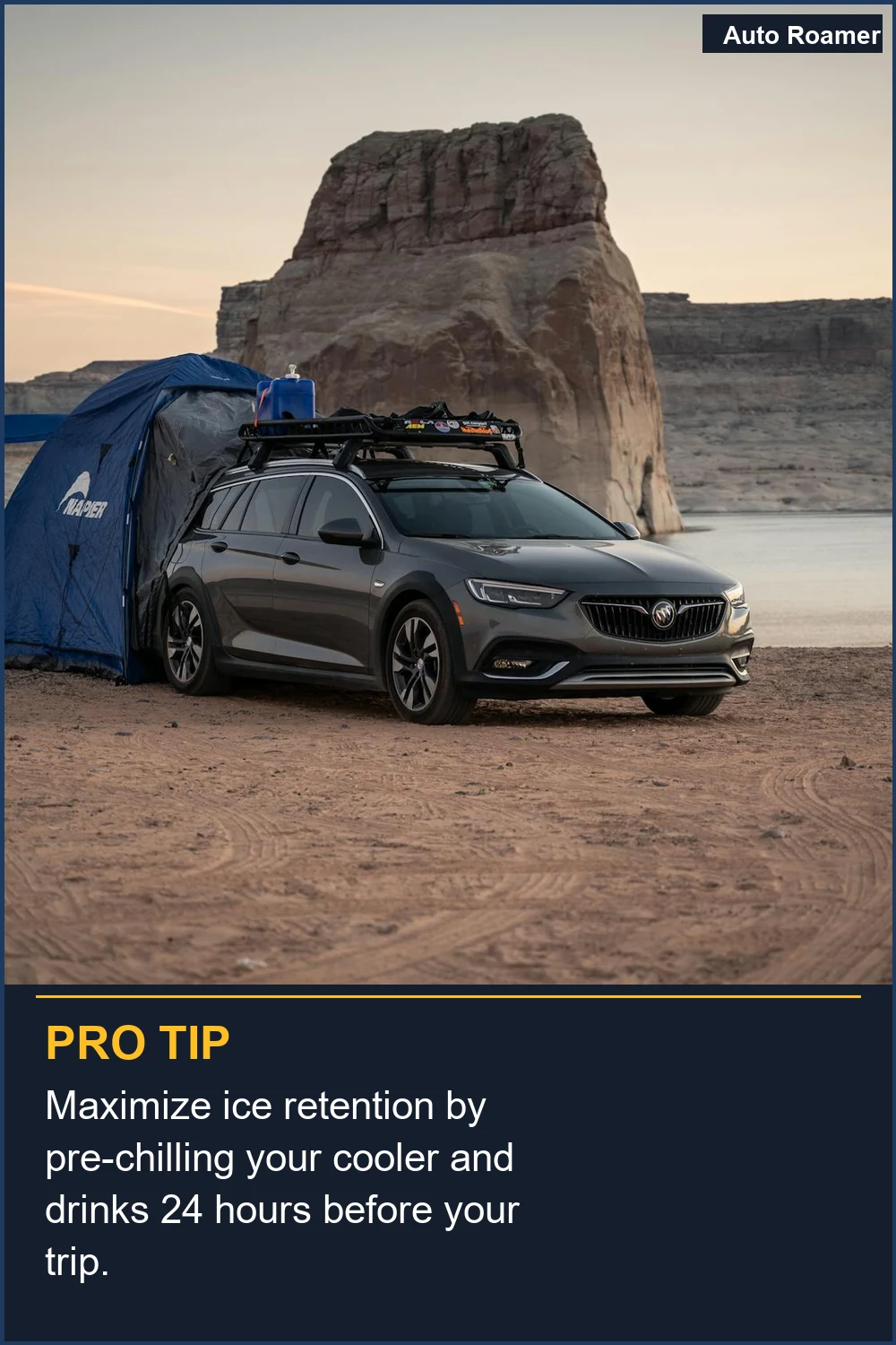 Maximize ice retention by pre-chilling your cooler and drinks 24 hours before your trip.