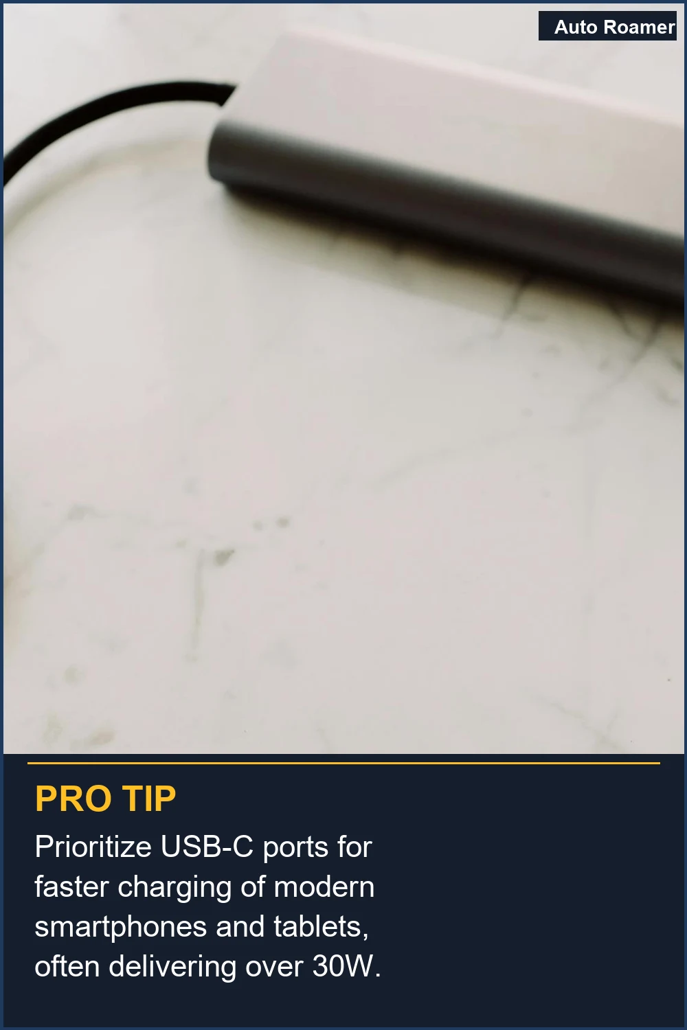 Prioritize USB-C ports for faster charging of modern smartphones and tablets, often delivering over 30W.
